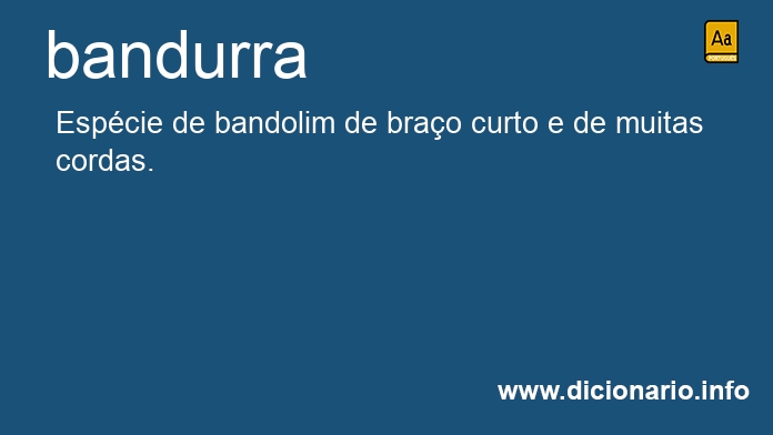 Significado de bandurra