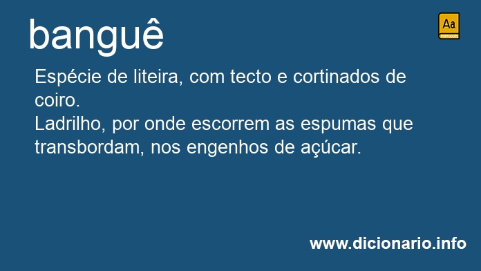 Significado de bangu