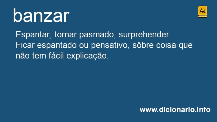 Significado de banzar