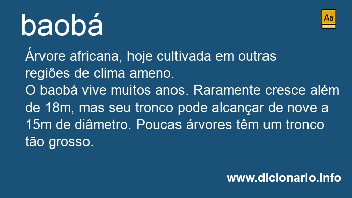 Significado de baobs