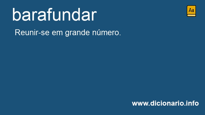 Significado de barafundado