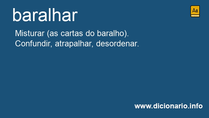 Significado de baralhando