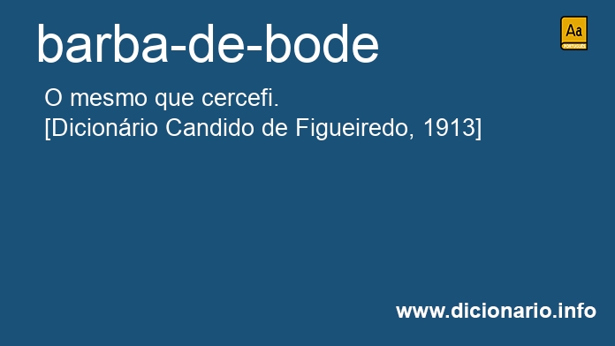 Significado de barba-de-bode