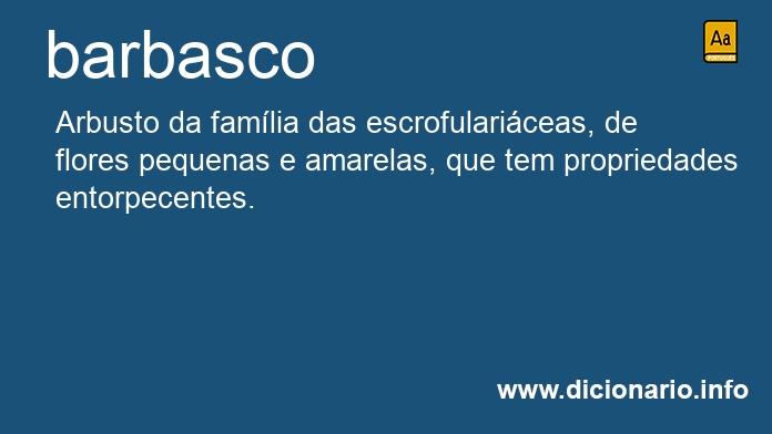 Significado de barbasco