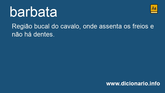 Significado de barbata