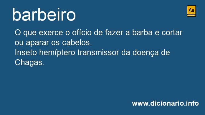 Significado de barbeiro