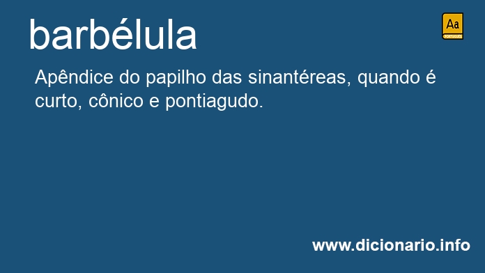 Significado de barblula