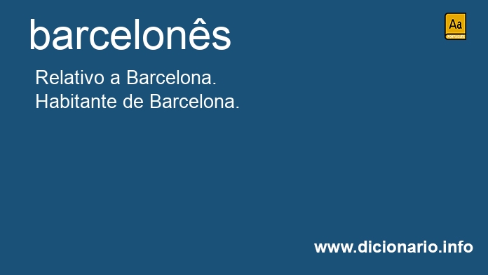 Significado de barcelonesa