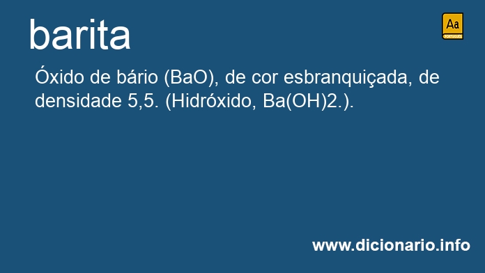 Significado de baritas