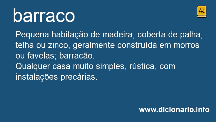 Significado de barracos
