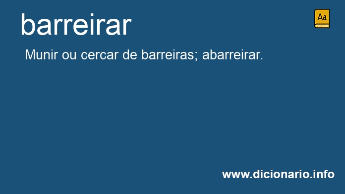 Significado de barreiraras