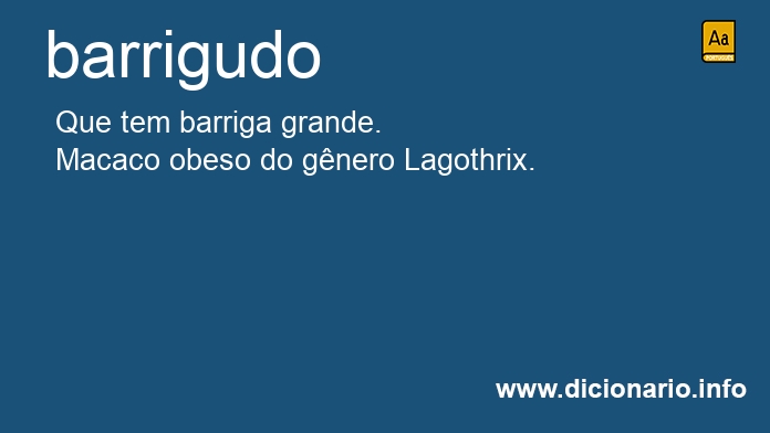 Significado de barrigudo