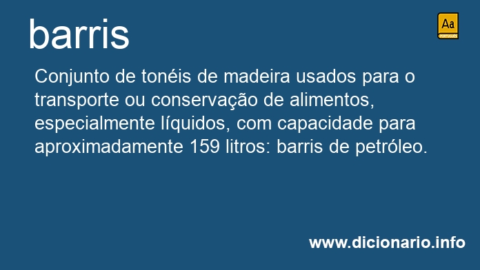 Significado de barris