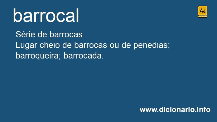 Significado de barrocal