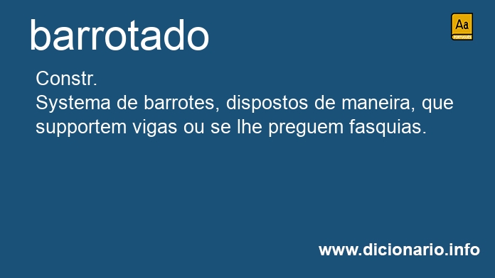 Significado de barrotado