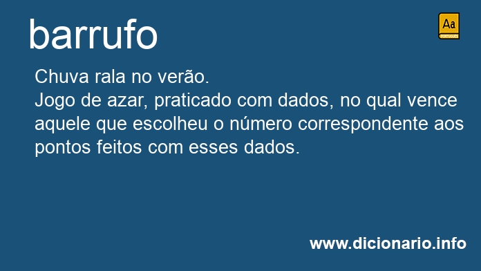 Significado de barrufo