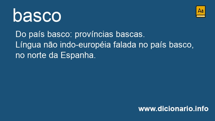 Significado de basca