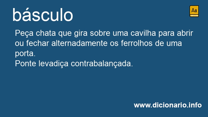 Significado de bsculo