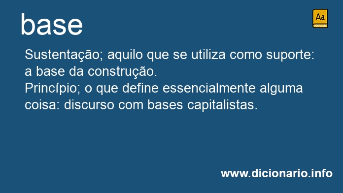 Significado de base