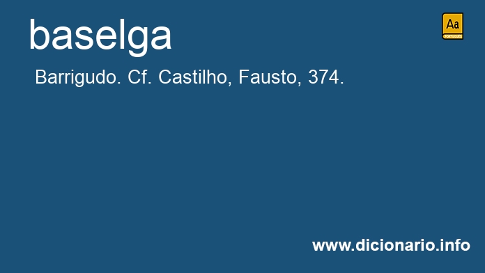 Significado de baselga