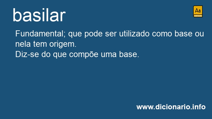 Significado de basilares