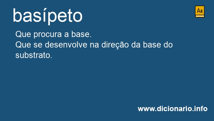 Significado de baspeta