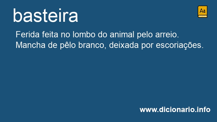 Significado de basteira