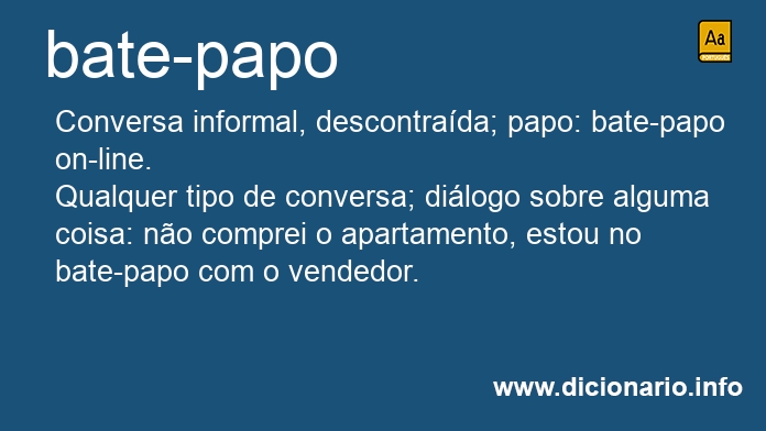 Significado de bate-papo