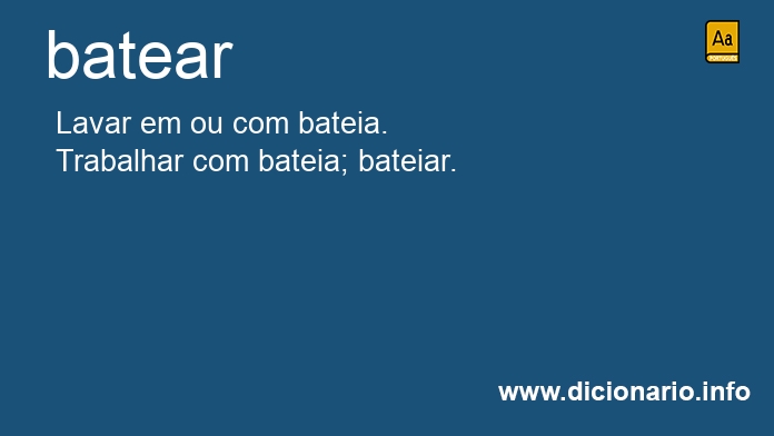 Significado de batear