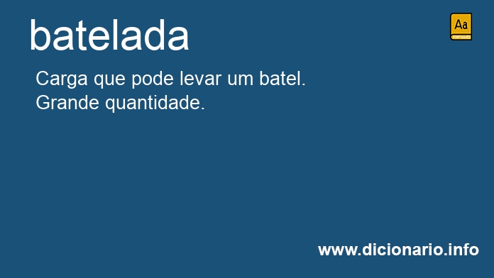 Significado de batelada