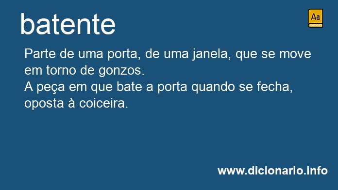 Significado de batente