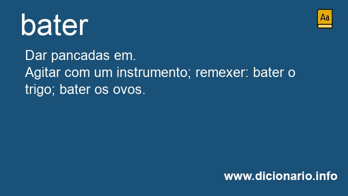 Significado de bater