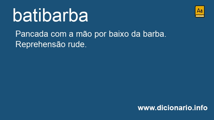 Significado de batibarbas