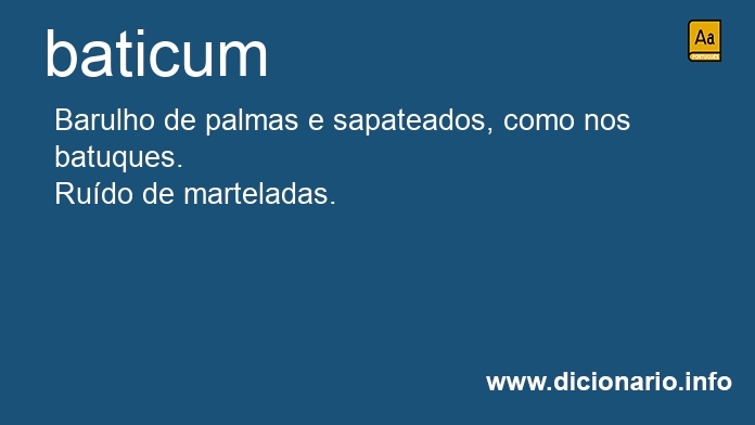 Significado de baticum