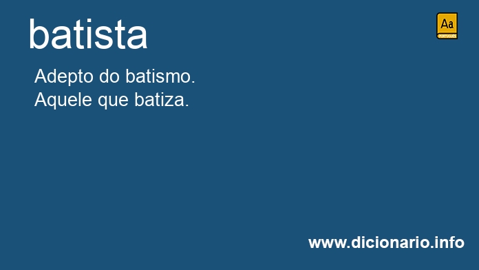 Significado de batista