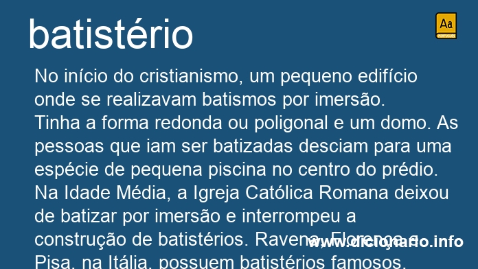 Significado de batistrios