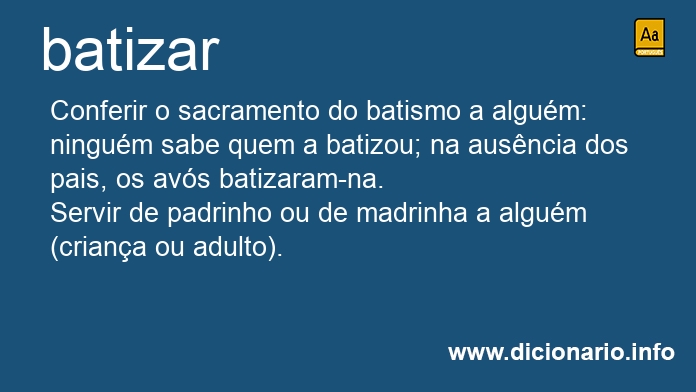 Significado de batizai