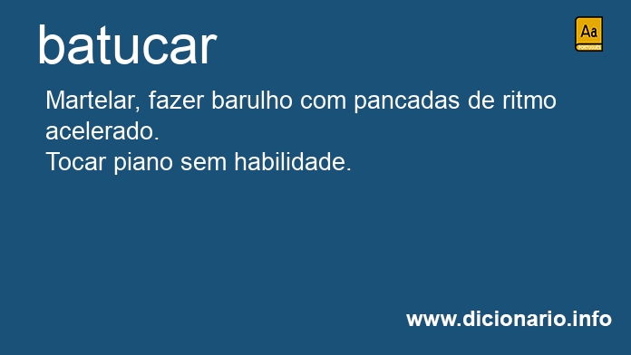 Significado de batucavas