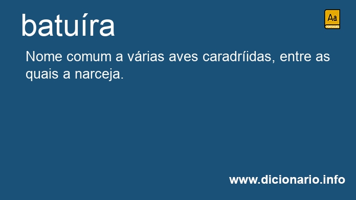 Significado de baturas