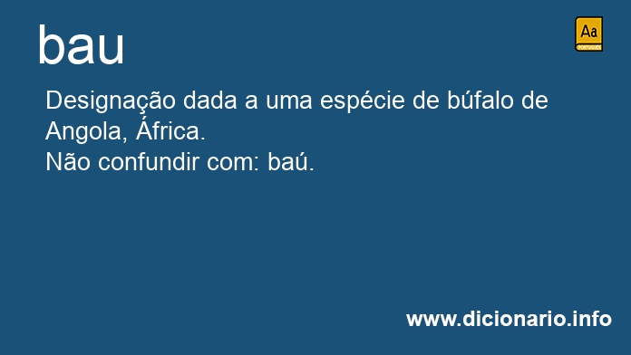 Significado de bau