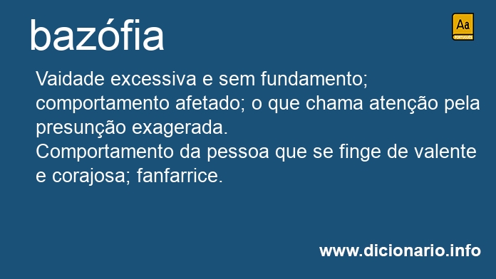 Significado de bazfia