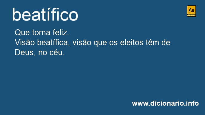 Significado de beatfico