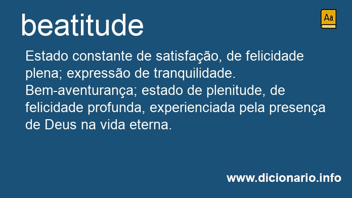 Significado de beatitudes