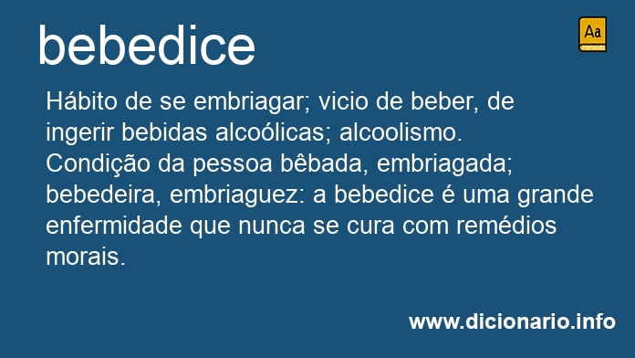 Significado de bebedice