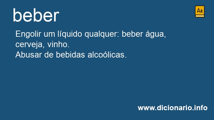 Significado de beber