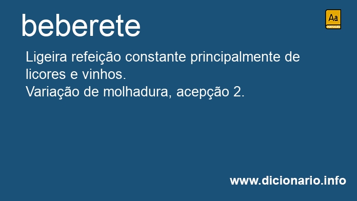 Significado de beberetes