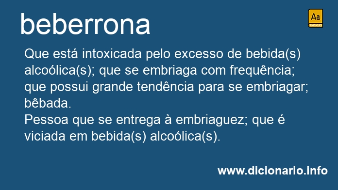 Significado de beberrona