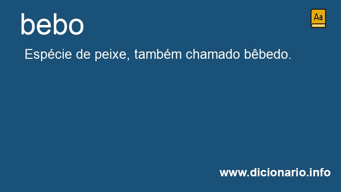 Significado de bebo