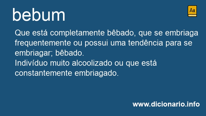 Significado de bebuns