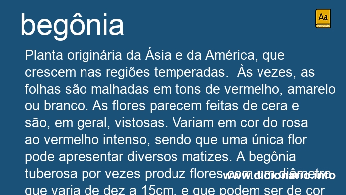 Significado de begnia